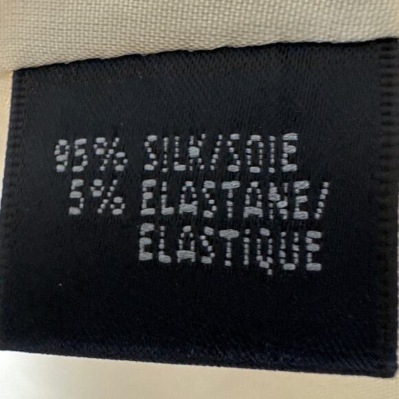 Lafayette 148 Silk Dress Champagne Fully Lined A-Line Timeless Designer Size 6 - Picture 8 of 9